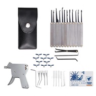 37PCS Lock Pick Set Stainless Steel Portable Card Tool Unlocking Gun Unlocking Tool Set