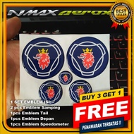 SCANIA LOGO EMBLEM NMAX EMBLEM AEROX MOTORCYCLE STICKER NMAX 1 SET MOTORCYCLE ACCESSORIES AESTHETIC 