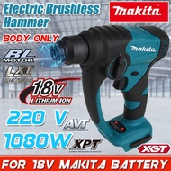 2021 Makita High-Quality Worker Tool Rechargeable High-Efficiency Impact Hammer 18000RPM Cordless Electric Brushless Electric Hammer Drill Suitable for Makita 18V Battery (without Battery)