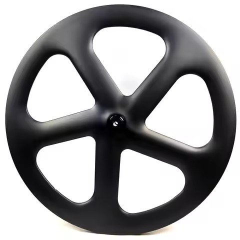 BIKEDOC SP-TL5 700C Track Bike Carbon 5 Spoke Wheels Road Spoke Carbon Track Wheelset 24.2MM Wide 55