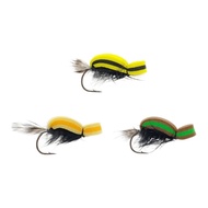 [NEW] XB085 Foam For Beetle Dry Fly Fishing Lure 3 Pack Size 6# with Hook for Fly-flash sale