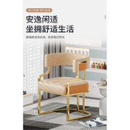 Light Luxury Dining Chair High-End Hotel Sofa Chair Mahjong Chair Manicure Chair Reception Chair Dressing Table Luxury