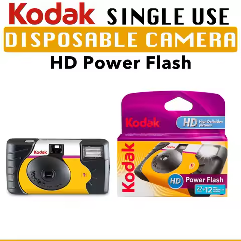 Original 1-5 Pcs Kodak HD Power Flash 39 Photos Kodak Film Camera ISO 800 One Time Disposable Film C