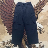 GU - AUTHENTIC OUTDOOR CARGO PANTS SOFT SHELL BLACK| UNISEX MEN'S/S Wanita CASUAL/S FORMAL/S NON-FOR