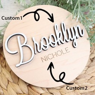 【定制】1pc Circular Birth Statistics Chart and Footprint Logo, Hospital Footprint Logo, Photo Props, Bi