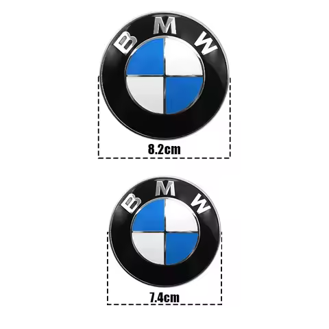 1/2pcs 82mm 74mm Car Logo Front Hood Rear Trunk Emblem For BMW M Logo E46 E36 E34 F10 E90 F30 E60 F3