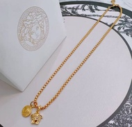 Versace 范思哲 美杜莎頸鏈 圓形吊墜 頸鏈 男款