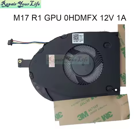 5V 12V CPU GPU Cooling Fan For DELL For Alienware M17 R1 M15 R1 2019 0V1FR8 0PDMM0 0HDMFX V1FR8 Note