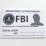 FBI FBI FBI Metal Badge ID Card Holder Movie Props TNDO