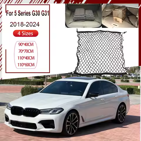 Boot Mesh For BMW 5 Series G30 G31 2018-2024 Accessories Car Trunk Net Rear Back Cargo Trunk Storage