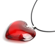 Heart-shaped Pendant Necklace Simple Generous Glass Heart Pendant
