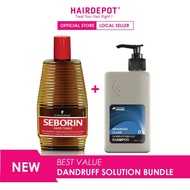 [Anti-Dandruff Solution] SCHWARZKOPF Seborin Hair Tonic 400ml MIDORI Shampoo D1 300ml