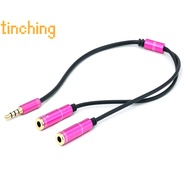 [TinChingS] 3.5mm Audio Splitter Cable For Computer Laptop Jack 3.5 Mm 1 Male To 2 Female Microphone