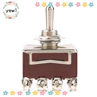 YEWW Toggle Switch, 3 Position 4PDT Rocker Switch, Rocker Lever 12 Pin 12mm Mini Size Self-locking T