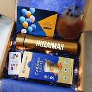 Gift box Birthday for Woman Tumbler Flask Christmas CUSTOM NAME led flask coffee premix ZUS coffee +