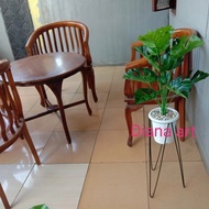 Daun Monstera#Monstera +Pot+Standing Besi#Monstera Artificial#