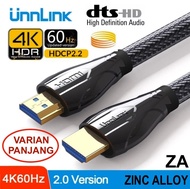 UNNLINK ZA DELUXE 4K 60hz HDMI v2.0 Cable 18gbps AWG28 HDR2 HDCP2.2