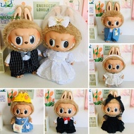 SHANLIN 37cm Labubu Doll Clothes, Fashion Leisure Cotton Labubu Doll's Clothes, Trim Cartoon Mini Co