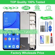 ORIGINAL LCD with Frame For oppo Realme 7 5G RMX2111/OPPO A73 2020 5G LCD Touch Display Screen Digit