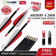 Tenxion Archery 4.2mm High Carbon Mixed Arrows Shaft Anti-Strike Nock Recurve Bow Musen Linkboy