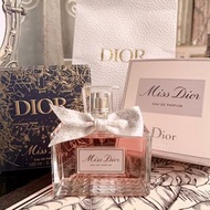 百貨專櫃限量【Dior迪奧】2022聖誕限量禮盒 Miss Dior經典蒙田精裝禮盒 迪奧香氛 香水 100ml