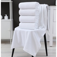 1Pc 70x140cm 400/500g Cotton Soft Pure White Home Bathroom Hotel Beauty Salon Absorbent Thicken Bath