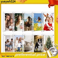 yueywhMagnetic Picture Frame , Acrylic Magnet Picture Frame for Refrigerator , 2.36x3.54 Inch Clear 