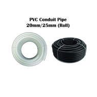 JW 20mm/25mm PVC Flexible Conduit / PVC Flexible Pipe / Conduit Flexible Pipe - BLACK/WHITE