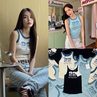 RR 22 tank top 🩵 cotton With Brand Logo Print Beautiful Work Just Like The Shop. Wear It To Match Wi