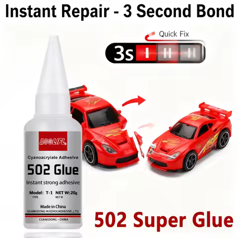 Universal super glue 502, professional liquid super glue, suitable for repairing glass, metal, and p