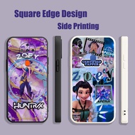 Casing For iPhone X XS MAX XR 13 Pro 7 8 Plus zoey Kpop demon hunters DJX05 Phone Case Square Edge