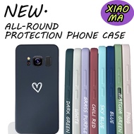 Suitable for Samsung S8 Samsung S8 Plus Samsung S9 Samsung S9 Plus Samsung S10 Samsung S10 Plus White love Heart phone case