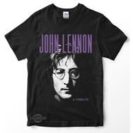 🍒 พร้อมส่ง 🍒 การออกแบบเดิมเสื้อยืด พิมพ์ลาย🌲🌲 John LENNON A Tribute Premium jhon