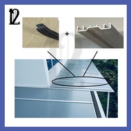 (1 FEET / 1 KAKI) RUBBER SEAL / ALUMINIUM SKYLIGHT GASKET / ACP POLYCARBONATE ROOF RUBBER / GETAH AT
