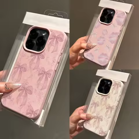 Pink Bow Tie Printed Phone Case For Samsung Galaxy Note 10 20 Ultra S10 S20 Plus M56 M55 M15 F06 A04