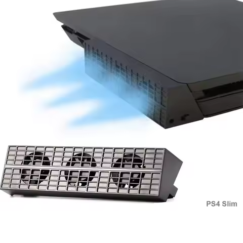 Temperature Control Cooling Fan Heat Exhauster for Sony Ps4 Slim Cooler Game Accessories for Playsta