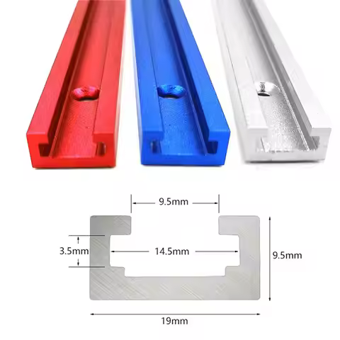 Woodworking T Track Aluminium Chute 19mm 30-50cm T-slot Miter Track Jig Miter Tracks Stop for Router