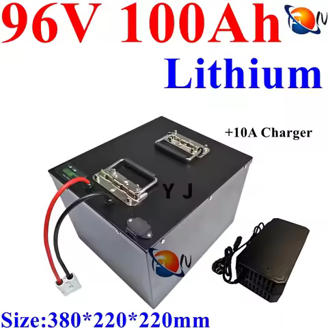 waterproof 96v 100Ah lithium ion Rechargeable battery li ion for Excavatorvehicle RV AGV Forklift bo