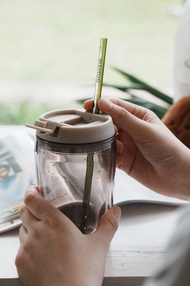 Coffee Jazz 350ml 雙層咖啡隨行杯 吸管杯環保杯保溫 禮物