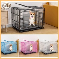 Dog Cage Pet Cage  for Dog Cat Rabbit Cage with Pee Tray Heavy Duty Collapsible Cat Cage