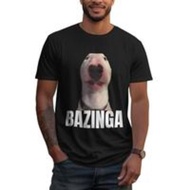 Men's Gifts Funny Graphic Casual Cotton Shortsleeve Tees Bazinga Funny Cringe Meme Dog Genz Trendy T