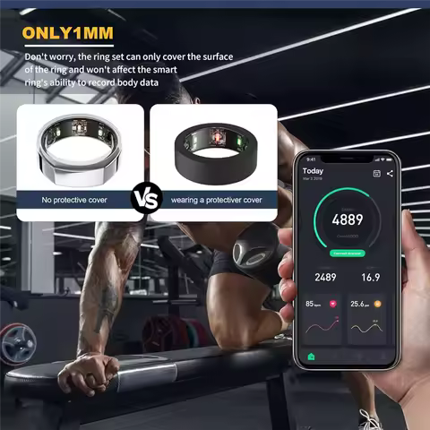 Y45A-Silicone Ring Protector For Oura Ring, 3 Pack Elastic Ring Cover For Oura Ring Gen 3 For Workin