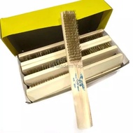 Brass steel fine wire brush rust cleaner