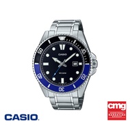 [ของแท้] CASIO นาฬิกาข้อมือ CASIO รุ่น MDV-107D-1A2VDF วัสดุสเตนเลสสตีล สีเงิน