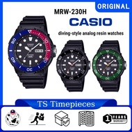 CASIO MRW-230H diving-style analog resin watches MRW-230H-1E1 / MRW-230H-1E2 / MRW-230H-1E3 / MRW-23