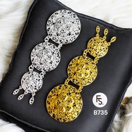 Luxury Three-Layer Pearl Kebaya Brooch, Burnt Silver Three-Layer Kebaya Brooch B736, B735, B732, B73