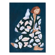 Áp phích trừu tượng cây hoa cygnet người phụ nữ tranh tường sơn dầu nghệ thuật treo tường tranh tườn