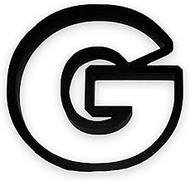 G Capital Block Letter Cookie Cutter with Easy to Push Design (3.5 inch)