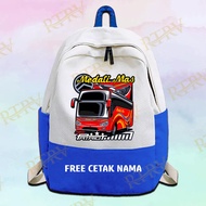 Children's School Bag Bus Medal Mas Jet Bus Bismania