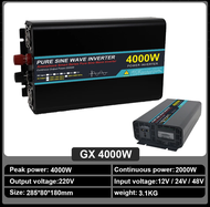 [op039] 4000W 5000W Pure Sine Wave DC 12V 24V 48V To AC 220V Solar Power Inverter Frequency Converte